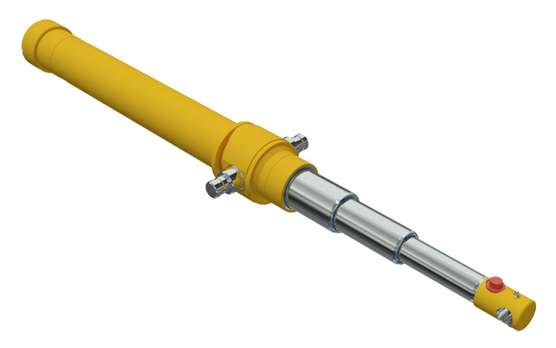 Telescopic hydraulic cylinders in stock | WT Porter Hydraulics